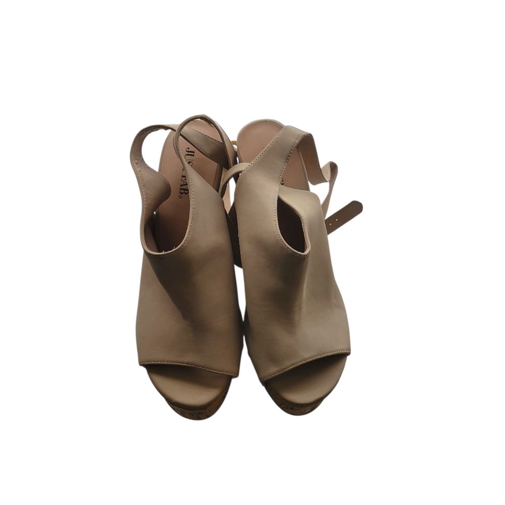 JustFab Tan Wedges Chic Summer Style